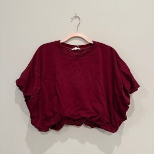 Grey Lab Women's Burgundy Top